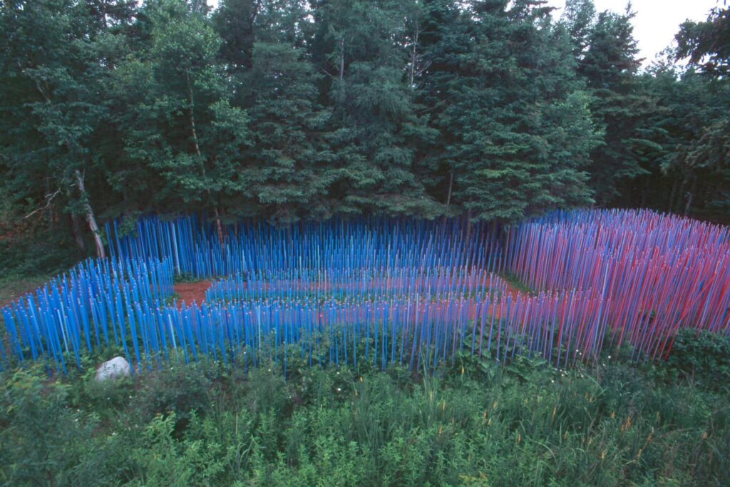 Claude Cormier + Associés, "Blue Stick Garden", 2000